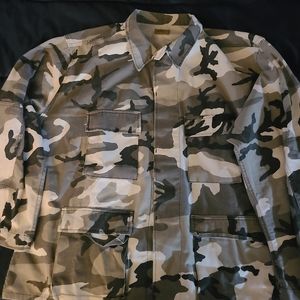 Camouflage White / Gray / Black Jacket and Pants set